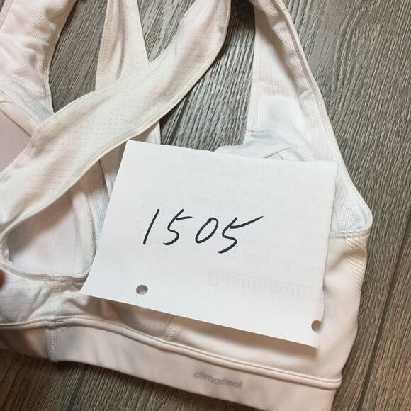 Adidas Medium Support Bra Padded Active Bra Climacool Women Medium White - Picture 7 of 7